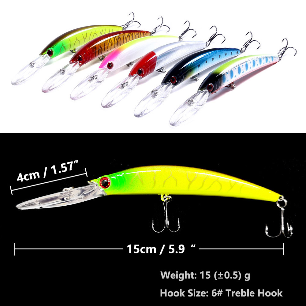 1PCS 15cm 15g 딥 다이빙 저크베이트 인공 하 - Fishing Lure Swimbait 리뷰 및 가격