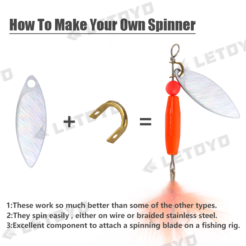 LETOYO 100pcs 접힌 Clevises 숟가락  - Fishing Lure Spoon 리뷰 및 가격