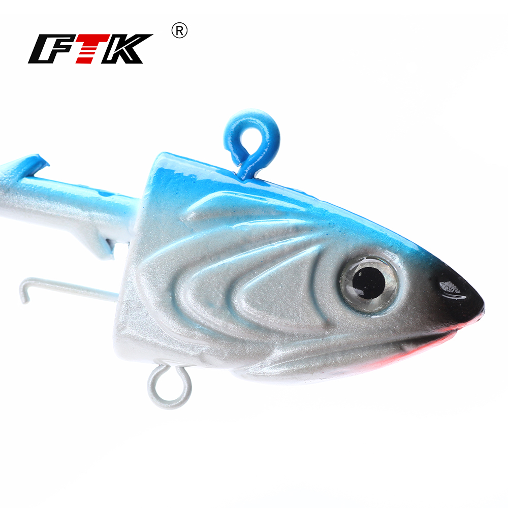 FTK 2개입 지그헤드 낚시 바늘 40g 55g 80g - Fishing Lure Soft Plastic 리뷰 및 가격
