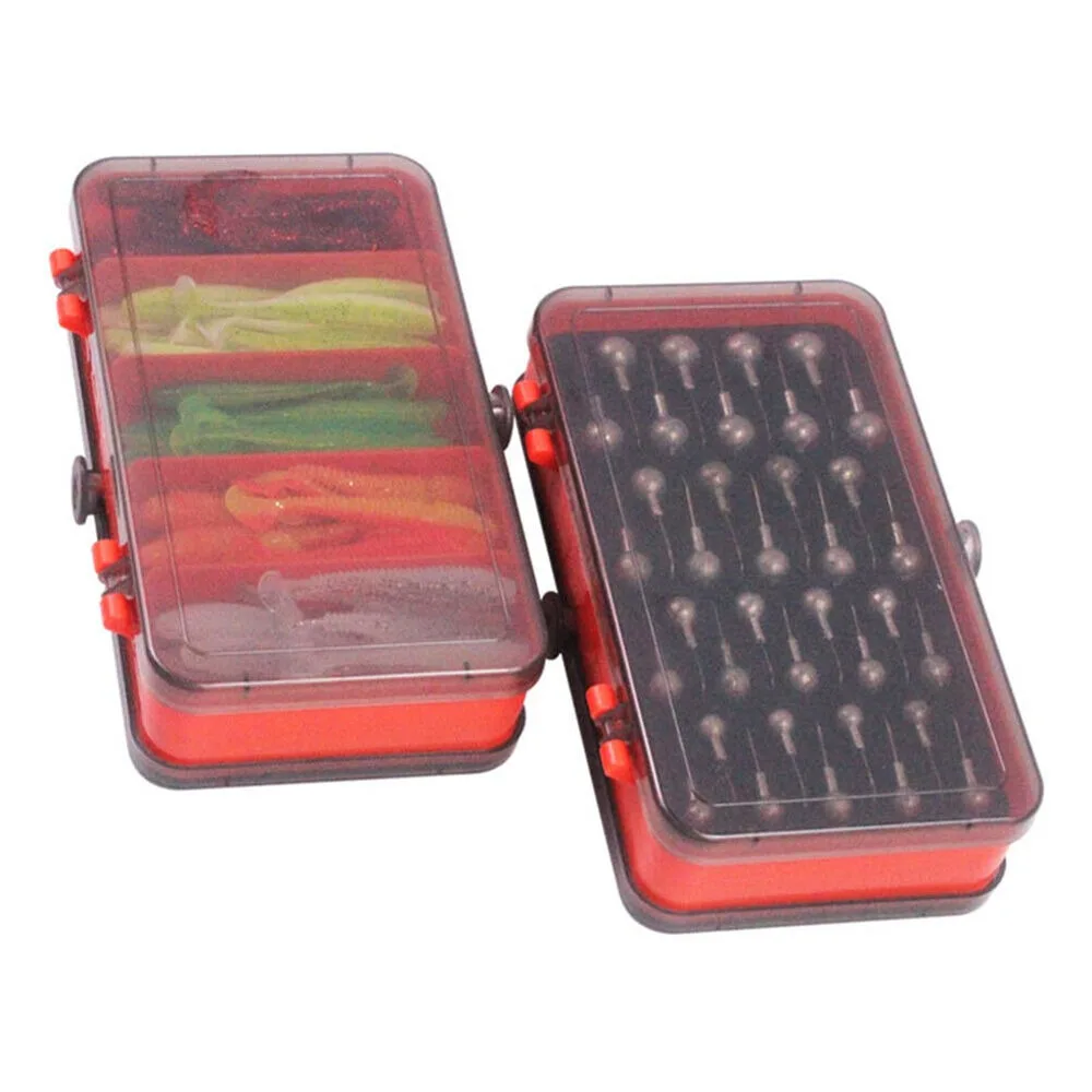 휴대용 양면 분리형 미끼 상자 크랭크 지그 헤드 훅 세 - Fishing Lure Soft Plastic 리뷰 및 가격