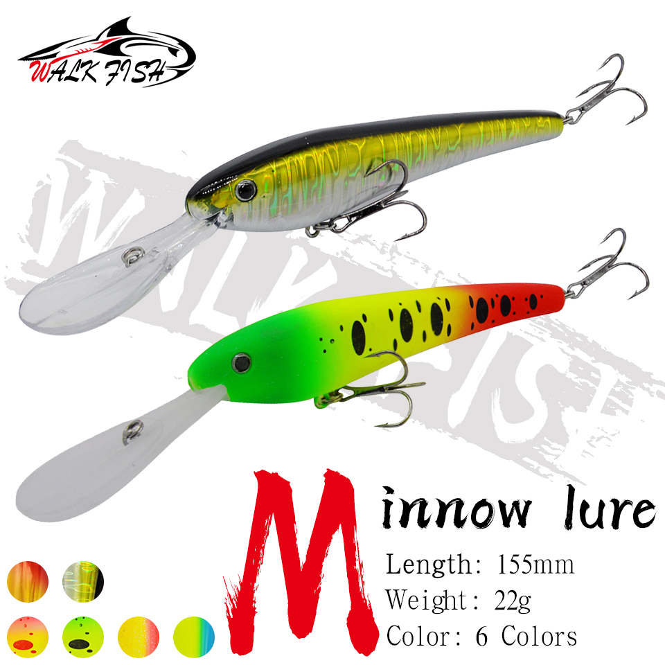 WALK FISH 미노우 낚시 미끼, 롱 캐스트 하드  - Fishing Lure Crankbait 리뷰 및 가격